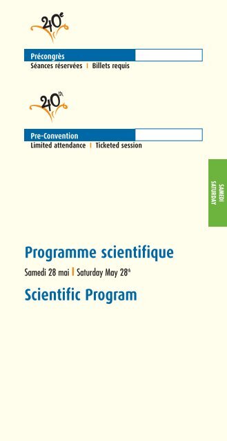Programme scientifique - Ordre des dentistes du Québec