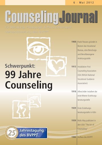 12 Fragen an Dr. Klaus Lumma zu 99 Jahren Counseling - BVPPT