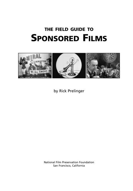 Field Guide to Sponsored Films - National Film Preservation ...