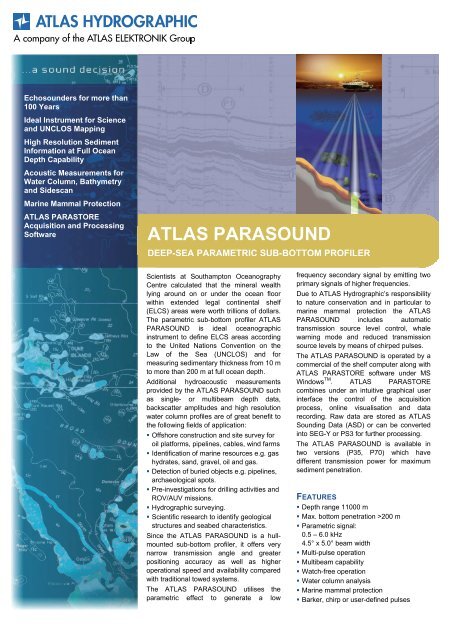 ATLAS PARASOUND