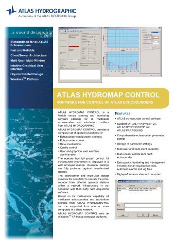 ATLAS HYDROMAP CONTROL - ATLAS HYDROGRAPHIC GmbH ...