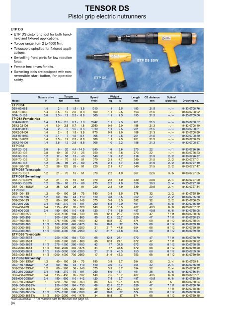 Electric assembly tools and systems