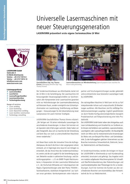 Forschungsatlas Sachsen 2012 - Wirtschaftsjournal