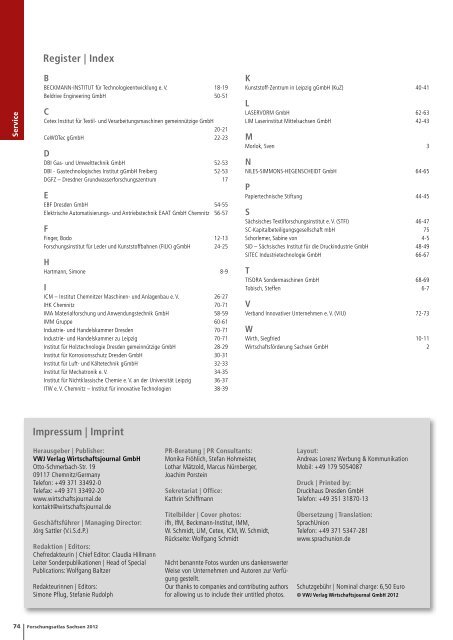 Forschungsatlas Sachsen 2012 - Wirtschaftsjournal