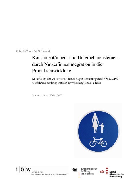 INNOCOPE-Verfahren - Institut für ökologische Wirtschaftsforschung