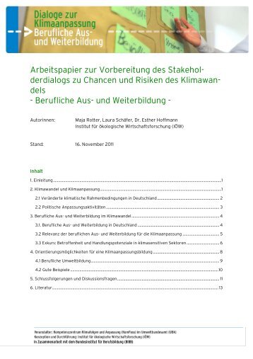 Arbeitspapier Dialog Berufliche Aus- und Weiterbildung  (pdf/181