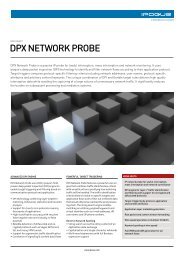 Data Sheet DPX Network Probe - Ipoque