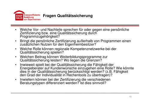 Qualitätssicherung - Institut für ökologische Wirtschaftsforschung