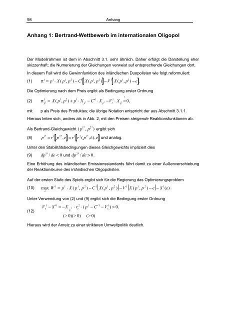 Zwischen Öko-Dumping und First-Mover-Vorteilen - Institut für ...