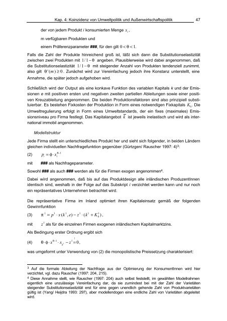 Zwischen Öko-Dumping und First-Mover-Vorteilen - Institut für ...