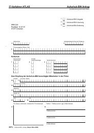 IT-Verfahren ATLAS Aufschub-BIN Antrag