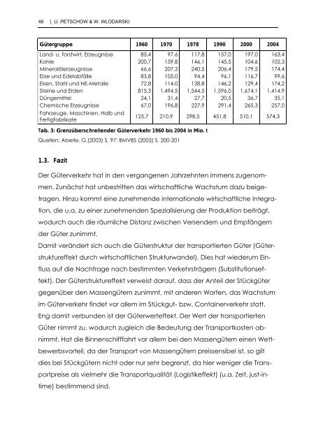 Stand und Potenziale der Elbe-Binnenschifffahrt - Institut für ...