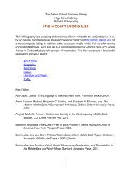The Modern Middle East - The Dalton School