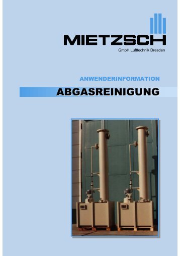 Anlagen zur Abgasreinigung Gaswäscher - Mietzsch GmbH ...