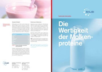 Die Wertigkeit der Molken- proteine - milei.de