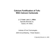 Calcium Fortification of Tofu With Calcium Carbonate JC Foster and ...
