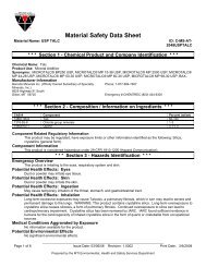 Material Safety Data Sheet - Minerals Technologies