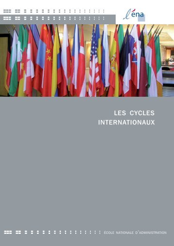 Brochure Cycles Internationaux 2013 - Ena