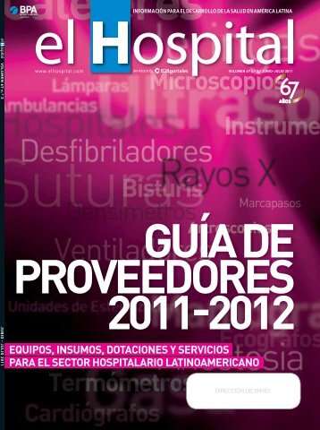 guía de proveedores 2011-2012 equipos, insumos ... - El Hospital