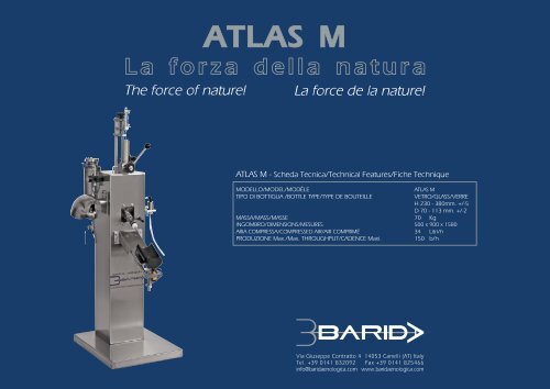 ATLAS M The force of nature! - baridaenologica.com