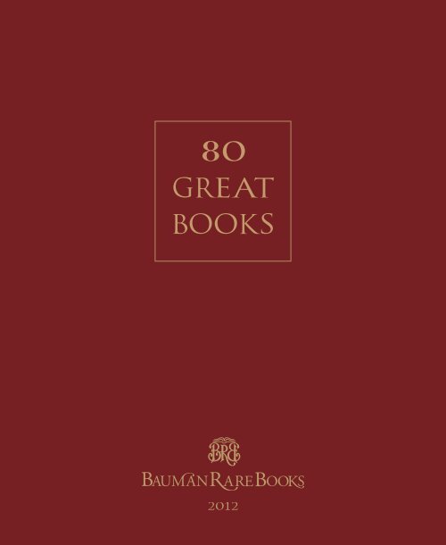 Catalogue Bauman Rare Books