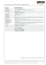 LV 505-1 Leistungsverzeichnis MEYFLOOR Parkett - Meyer Parkett