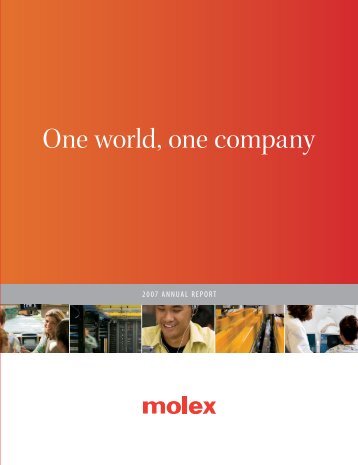One world, one company - Molex
