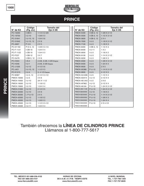 miller - Hercules Sealing Products