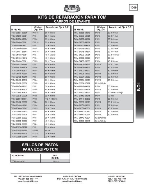 miller - Hercules Sealing Products