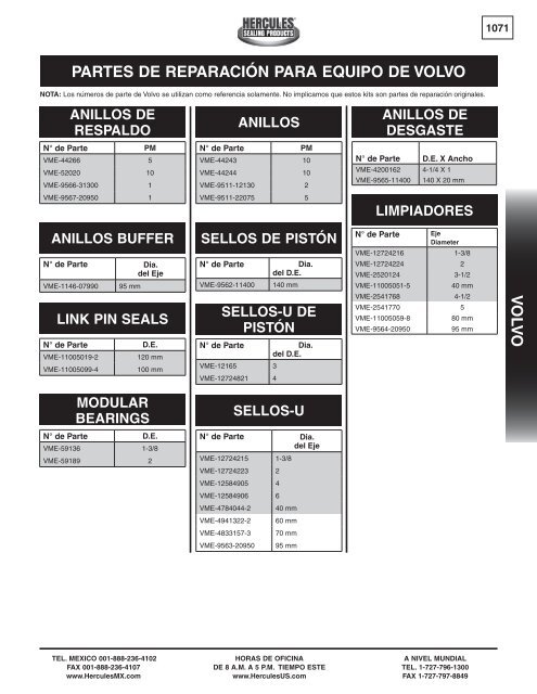 miller - Hercules Sealing Products