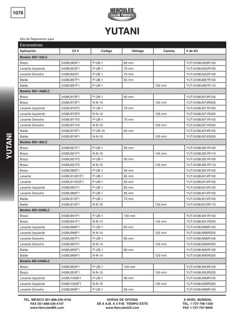 miller - Hercules Sealing Products