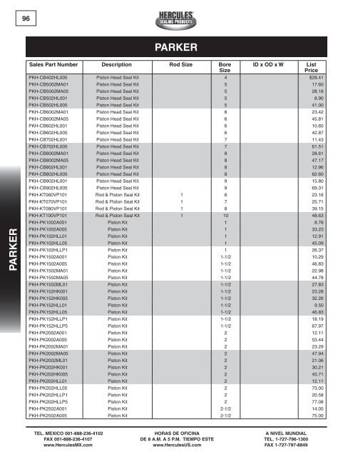 miller - Hercules Sealing Products