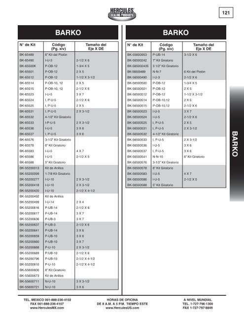 miller - Hercules Sealing Products