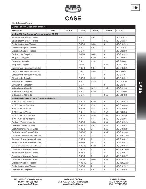 miller - Hercules Sealing Products