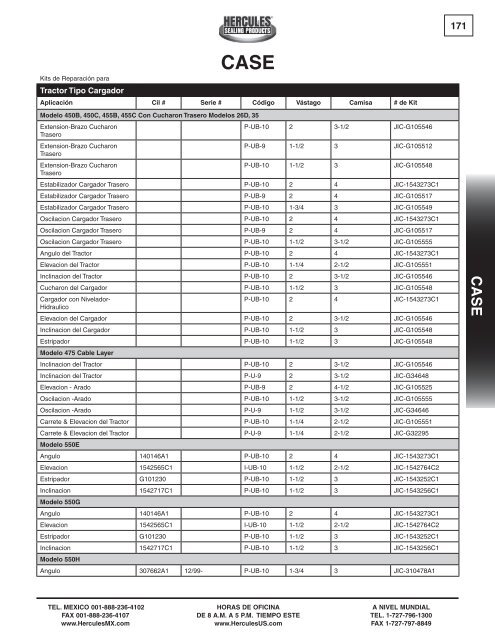 miller - Hercules Sealing Products