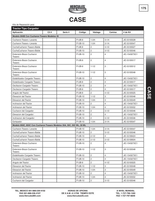 miller - Hercules Sealing Products