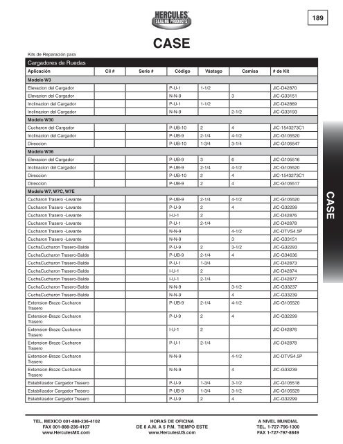 miller - Hercules Sealing Products