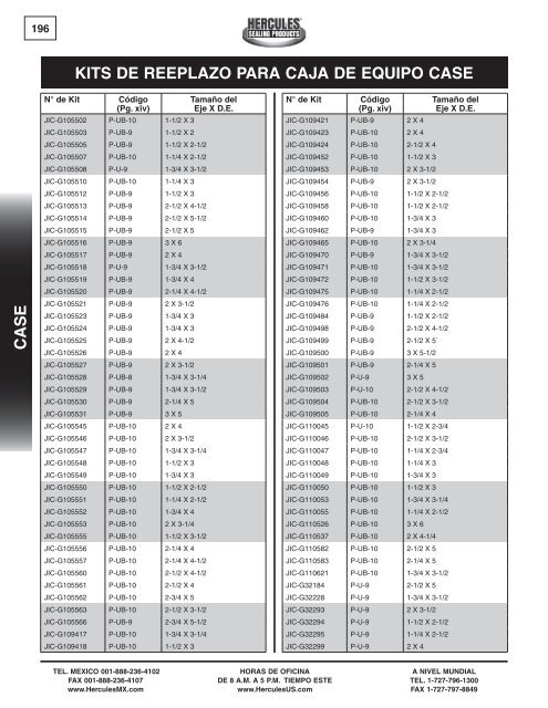 miller - Hercules Sealing Products