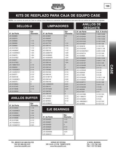 miller - Hercules Sealing Products