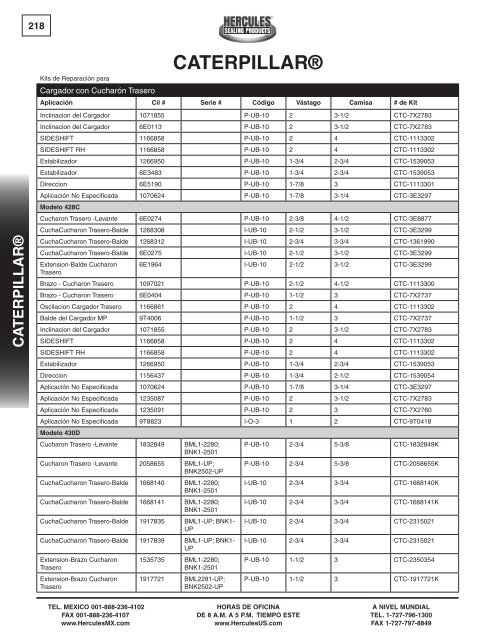 miller - Hercules Sealing Products