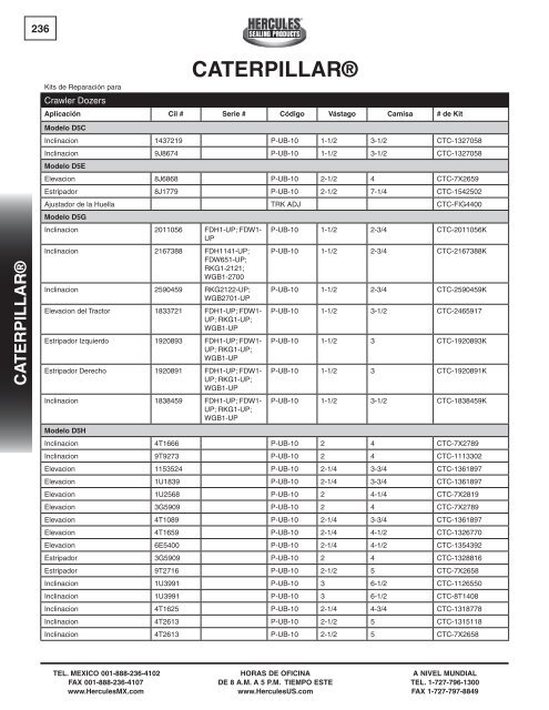 miller - Hercules Sealing Products