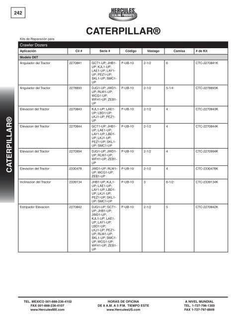 miller - Hercules Sealing Products