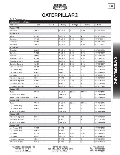 miller - Hercules Sealing Products