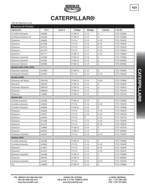 miller - Hercules Sealing Products