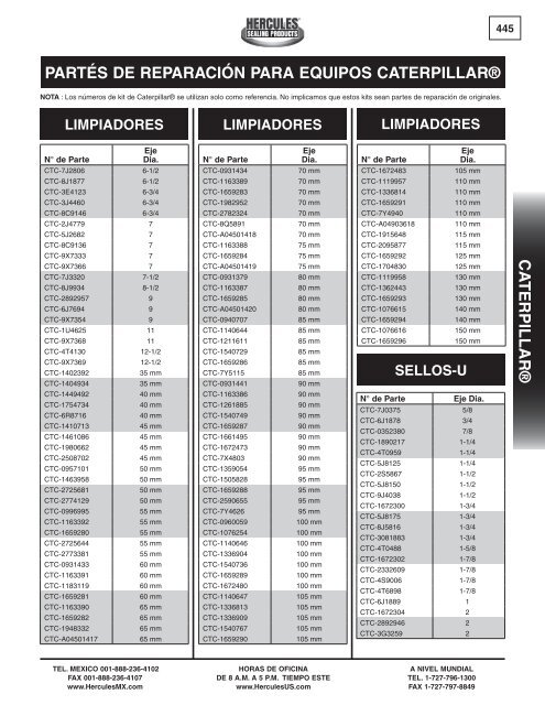 miller - Hercules Sealing Products