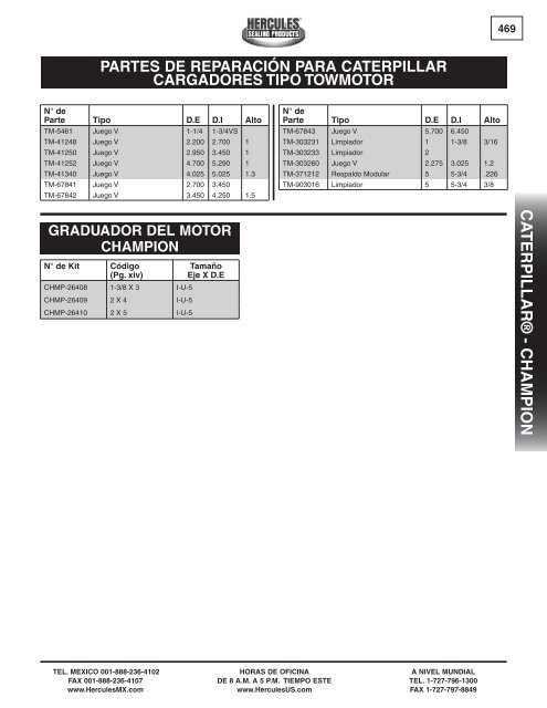 miller - Hercules Sealing Products