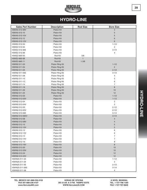 miller - Hercules Sealing Products