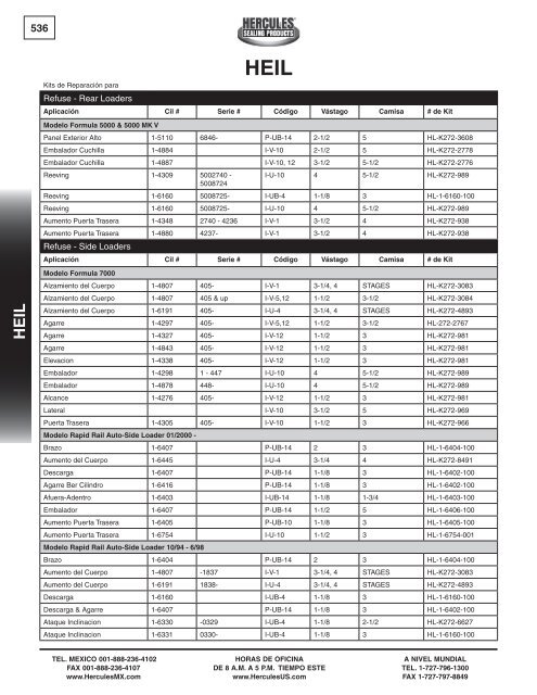 miller - Hercules Sealing Products