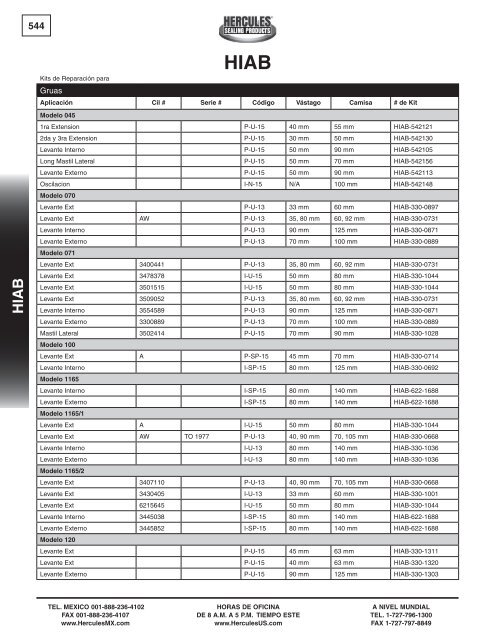 miller - Hercules Sealing Products