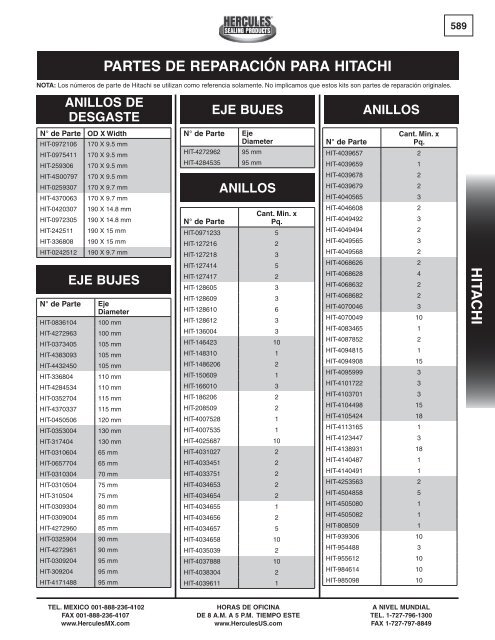 miller - Hercules Sealing Products